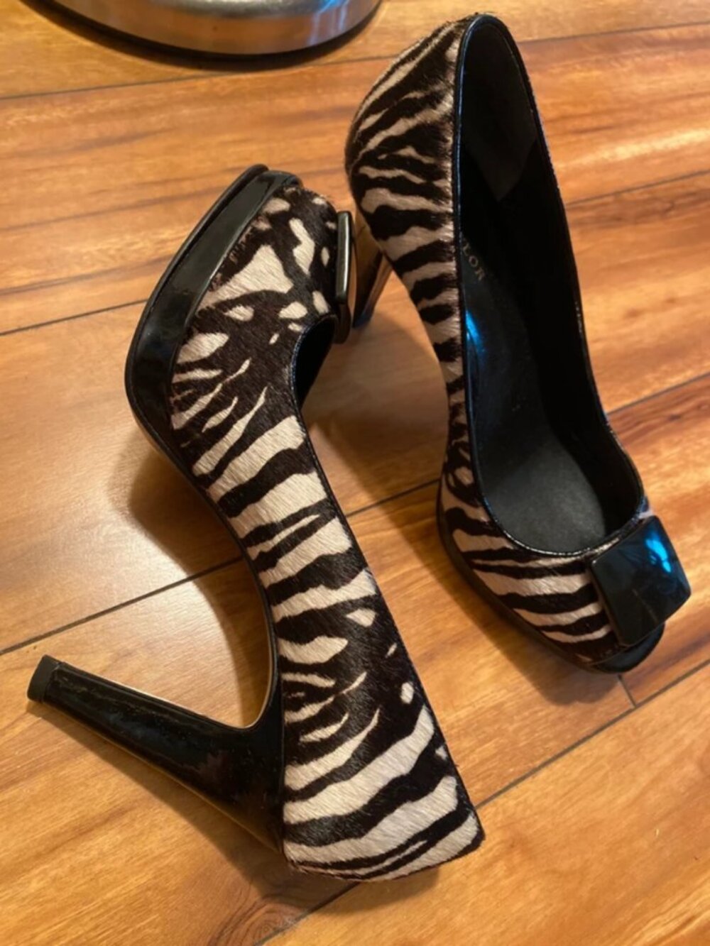zebra print heels